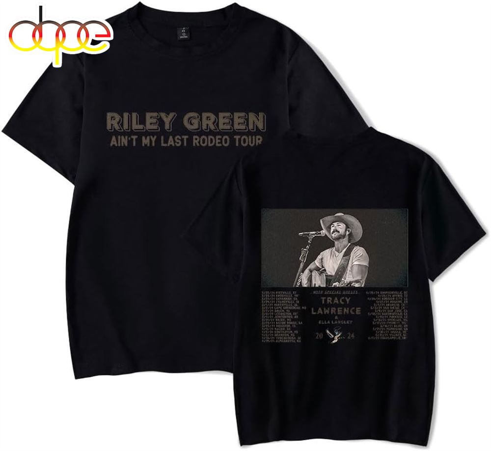 Riley Green Shirt 2024 Aint My Last Rodeo Tour T Shirt