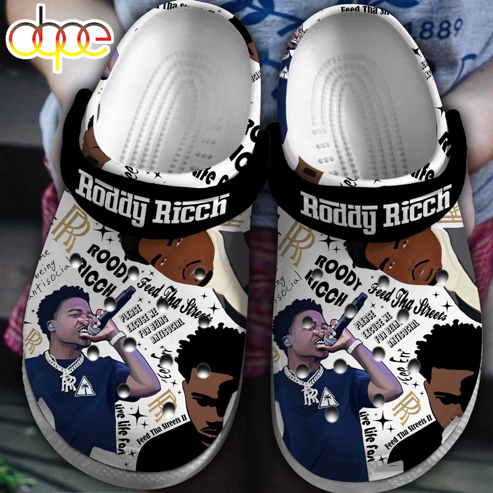 Roddy Ricch Music Clogs Shoes Comfortable For Men Women And Kids