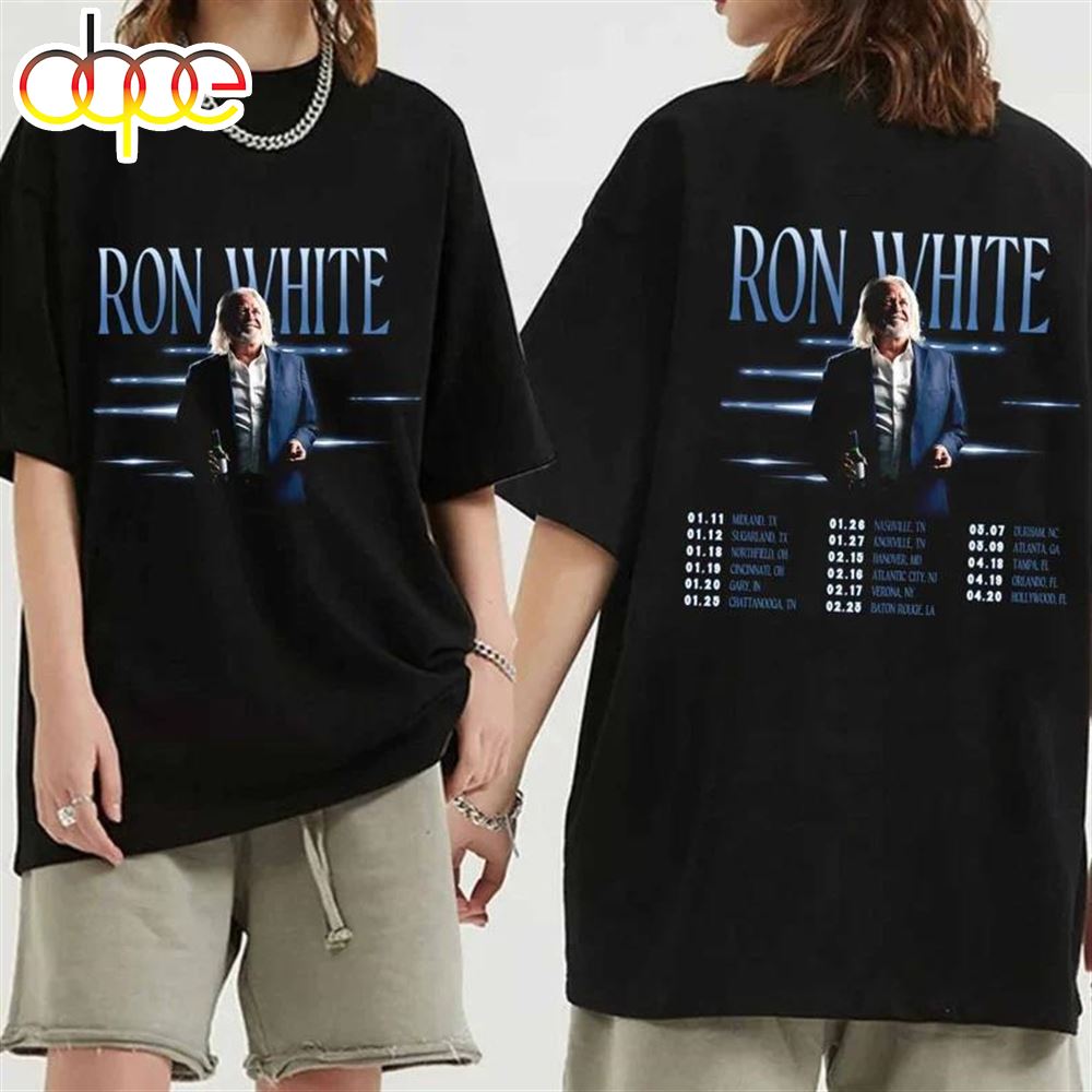 Ron White 2024 Tour Black T Shirt Gift Fans Music All Size