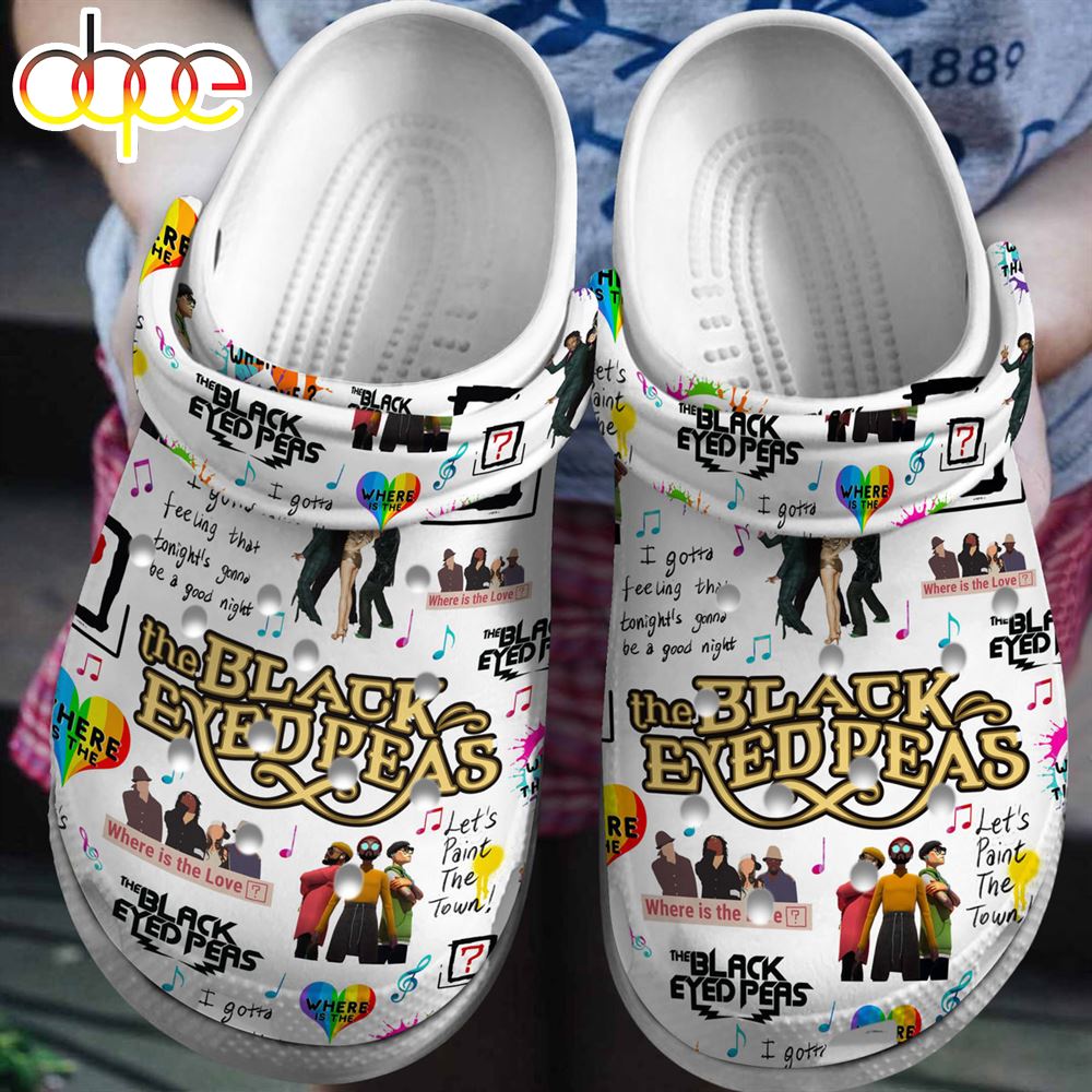 The Black Eyed Peas Music Clogs Shoes Comfortable For Men Women And Kids
