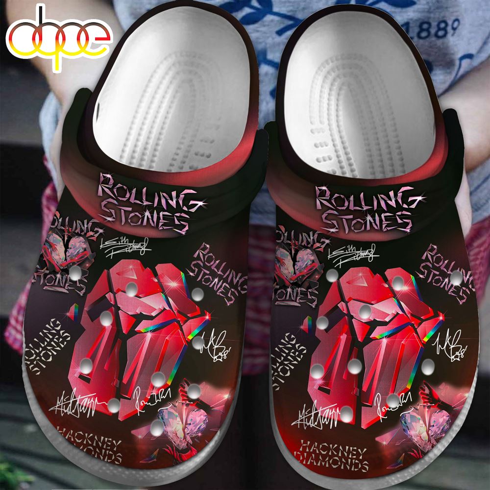 The Rolling Stones Music Clogs Shoes Comfortable For Men Women And Kids