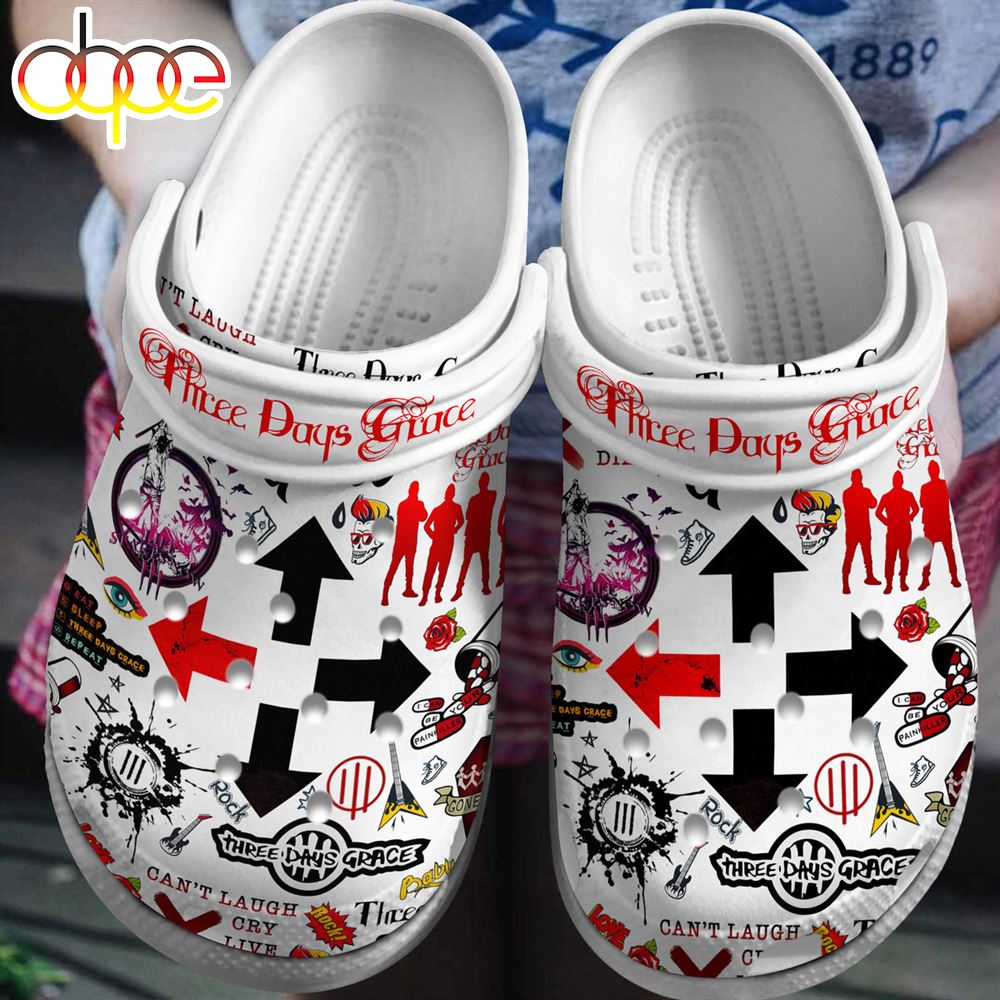 Three Days Grace Music Clogs Shoes Comfortable For Men Women And Kids