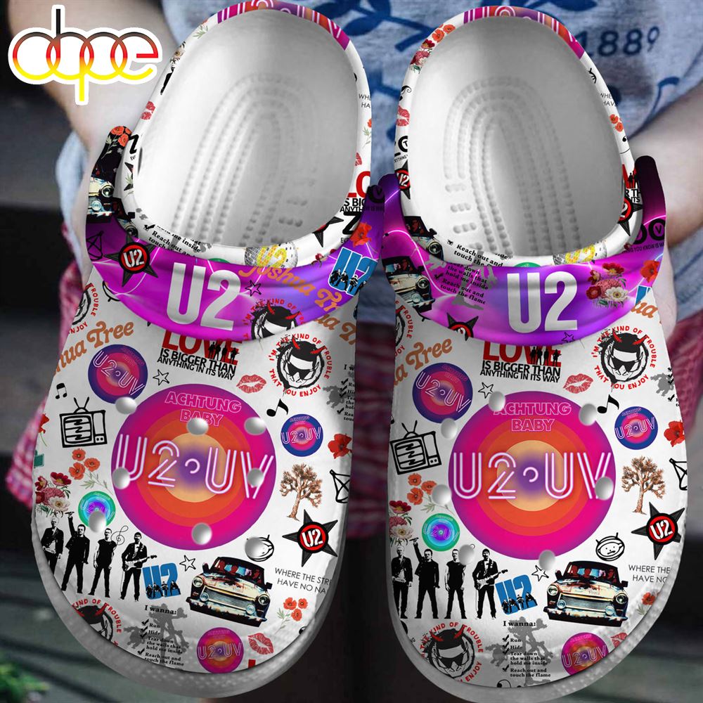 U2 Music Clogs Shoes Comfortable For Men Women And Kids