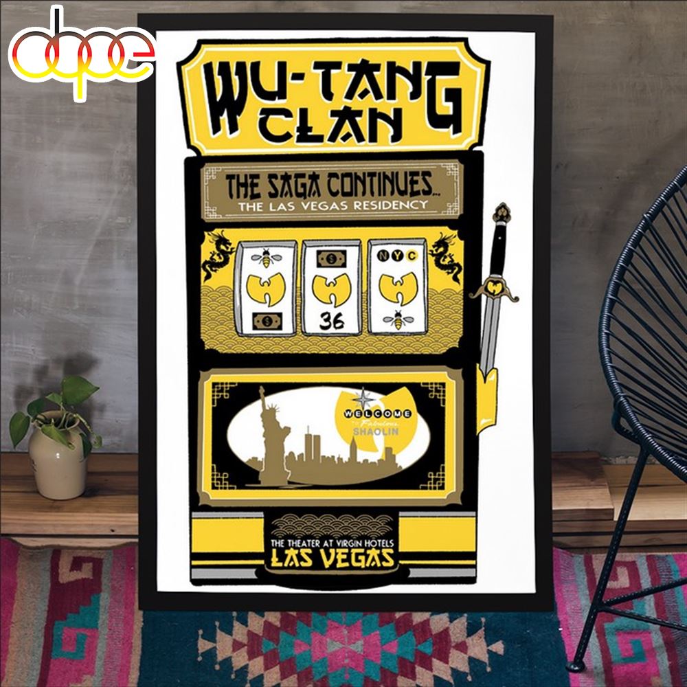 Wu Tang Clan The Theater At Virgin Hotels Las Vegas Poster