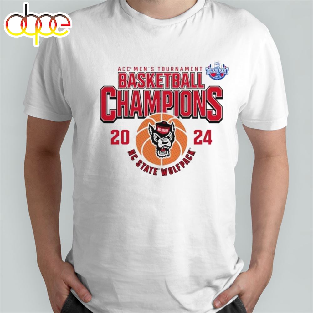 2024 Acc Mens Basketball Conference Tournament Champions Nc State Wolfpack T Shirt