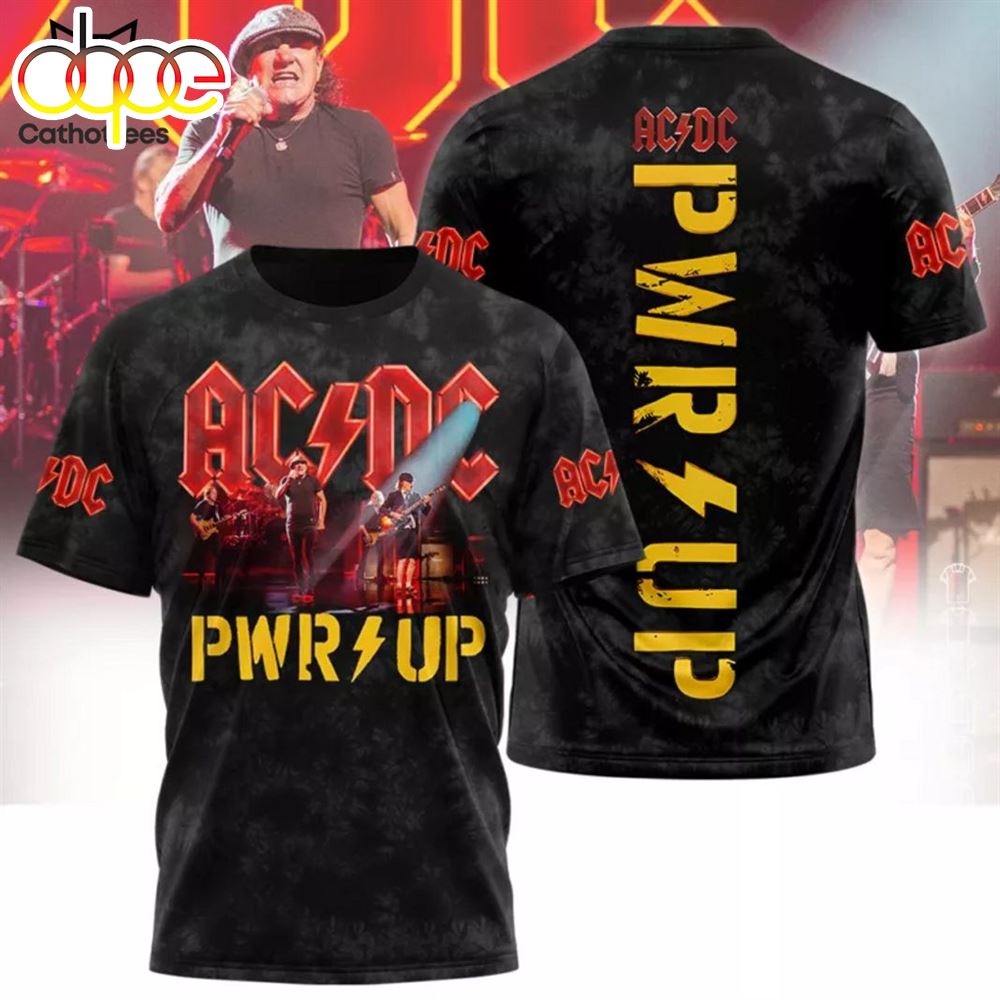 AC DC On Stage Power Up Tour Design 3D T Shirt