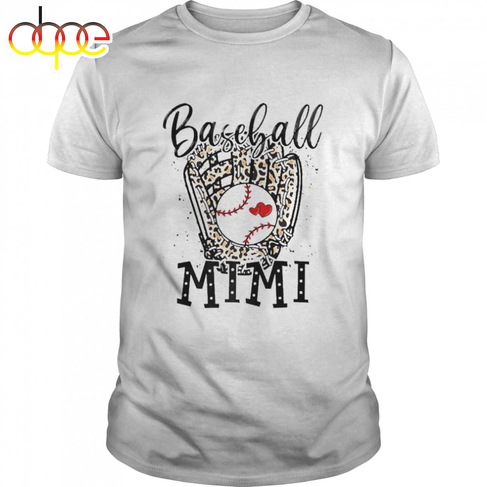 Baseball Mimi Leopard Game Day Baseball Lover Mother's Day Shirt