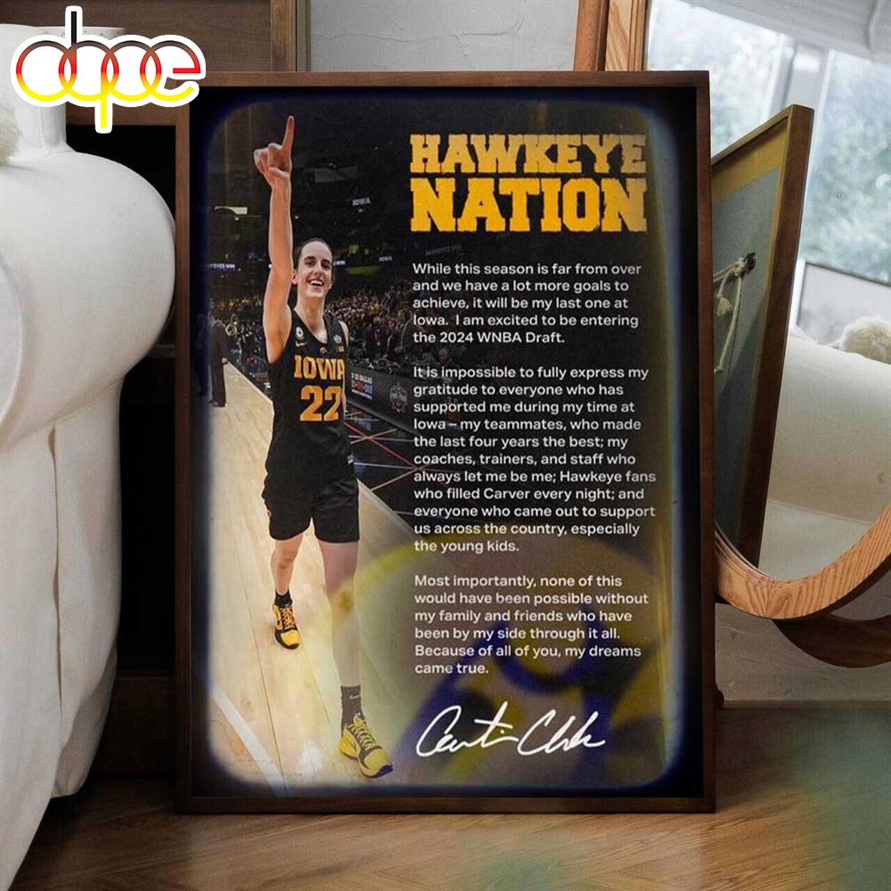 Caitlin Clark Announces She Is Going To The 2024 Wnba After This Season Poster