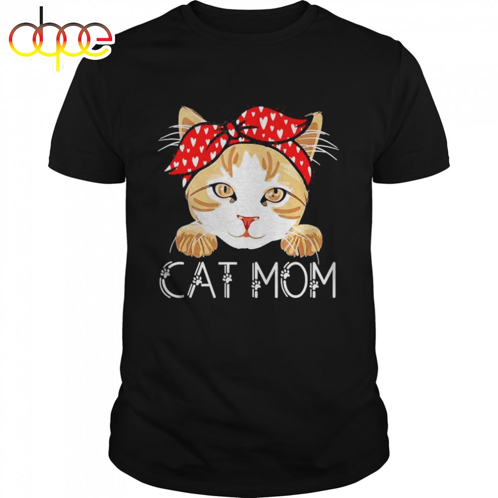 Cat Mom Fun Cat Paw Kitty Matching Family Mother's Day Shirt