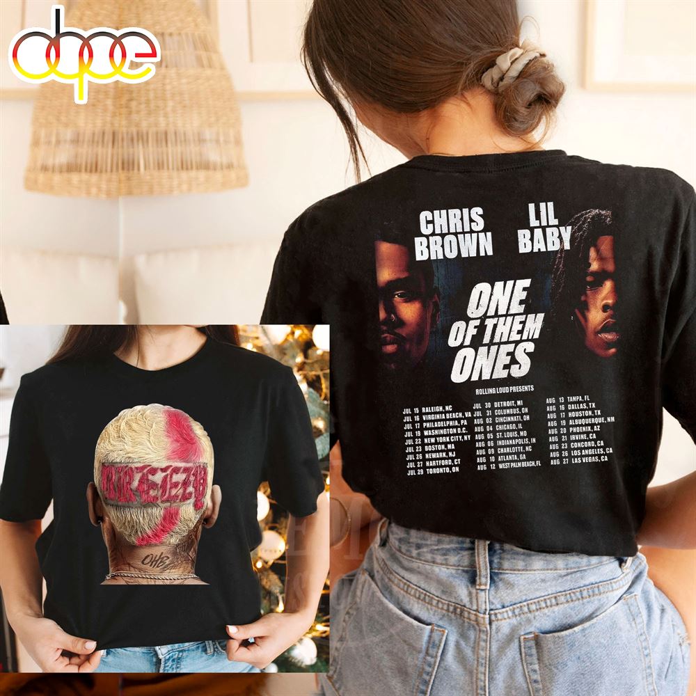 Chris Brown X Lil Baby One Of Them Ones Tour 2024 Shirt