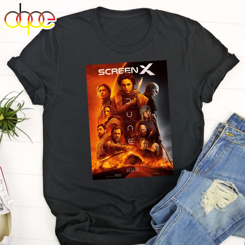Dune Part Two 2024 Movie Poster Black T Shirt