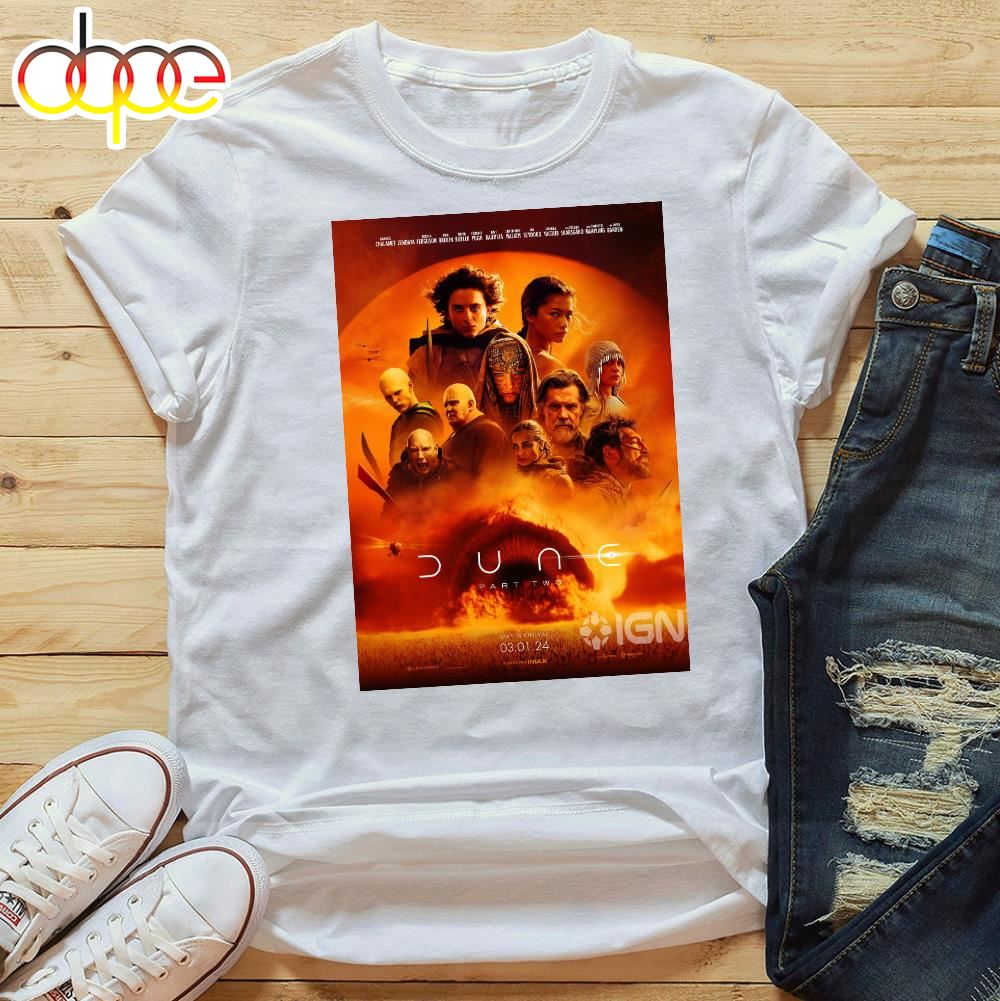 Dune Part Two Exclusive New Poster Features T Shirt