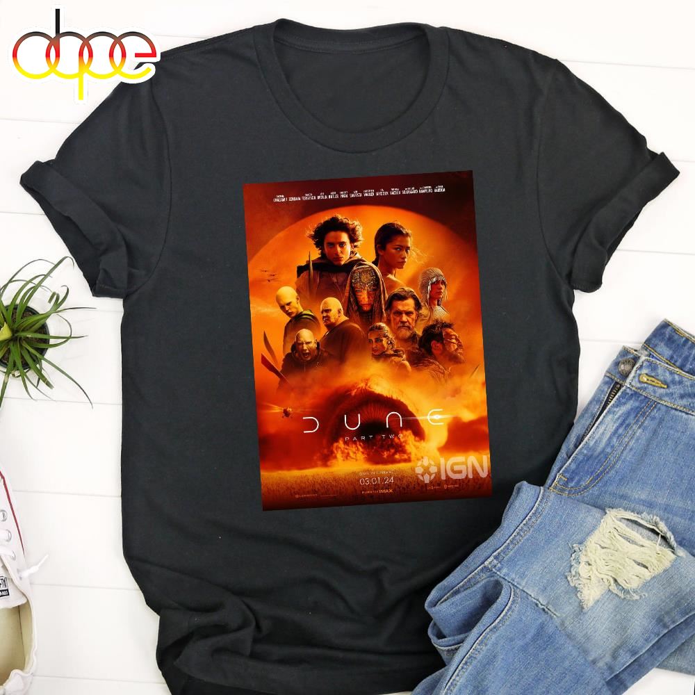 Dune Part Two Exclusive New Poster Features Unisex T Shirt