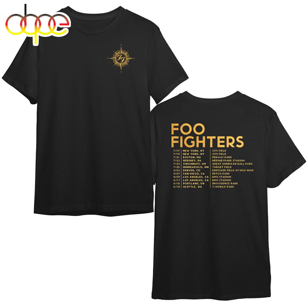 Foo Fighters 2024 Us Everything Or Nothing At All Tour T Shirt