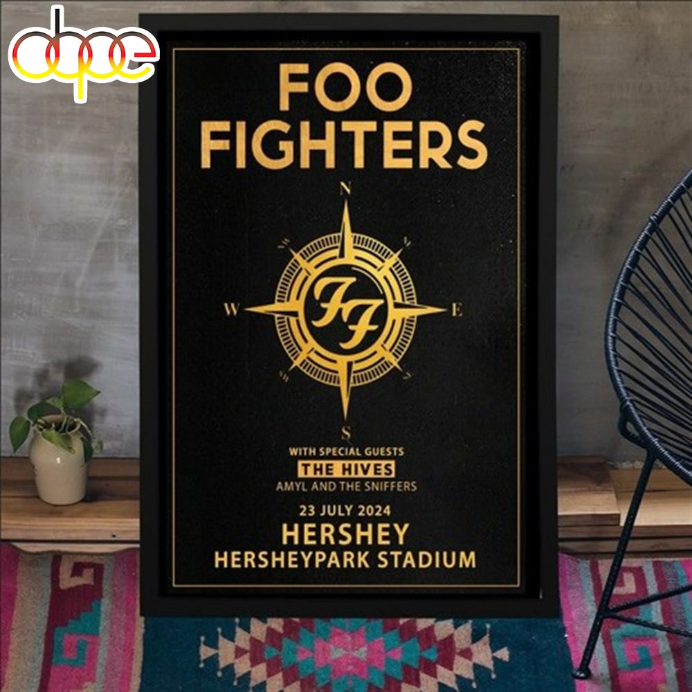 Foo Fighters 7 6 2024 Hershey Pa Poster Canvas