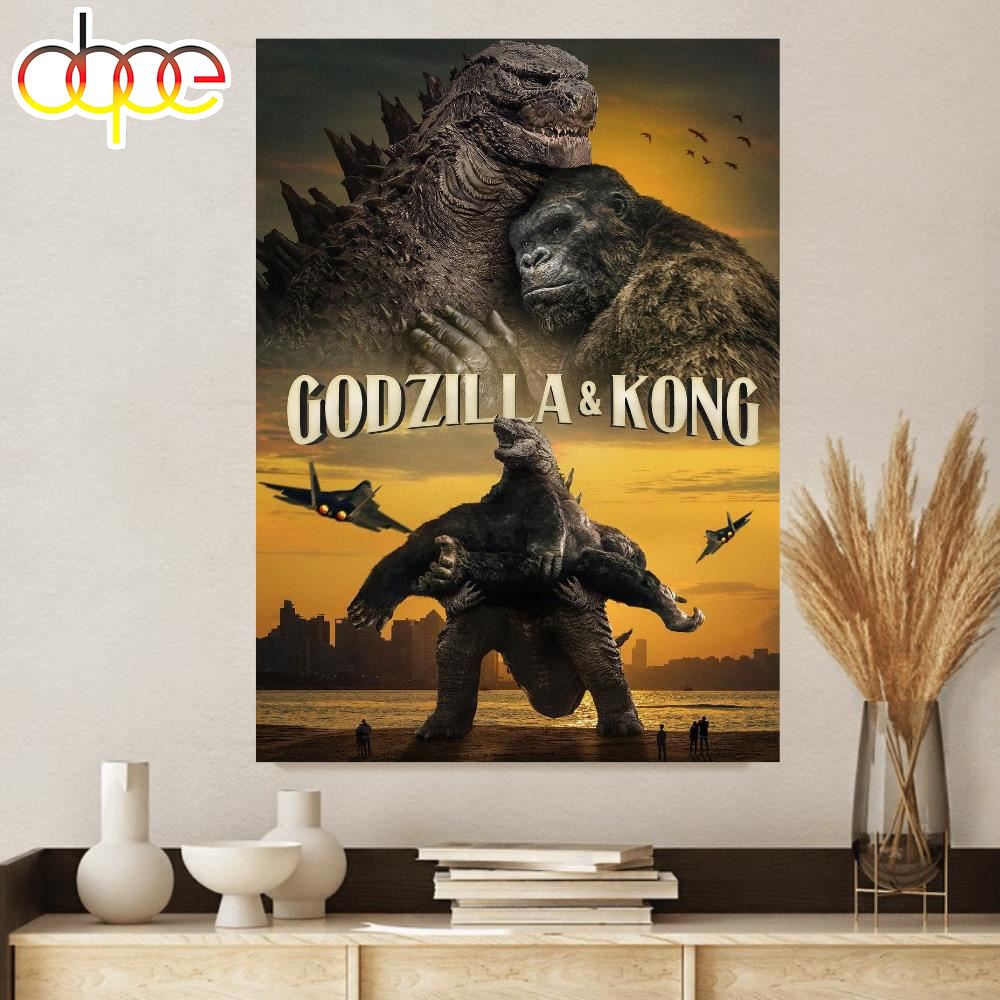 Godzilla X Kong The New Empire 2024 Canvas Poster