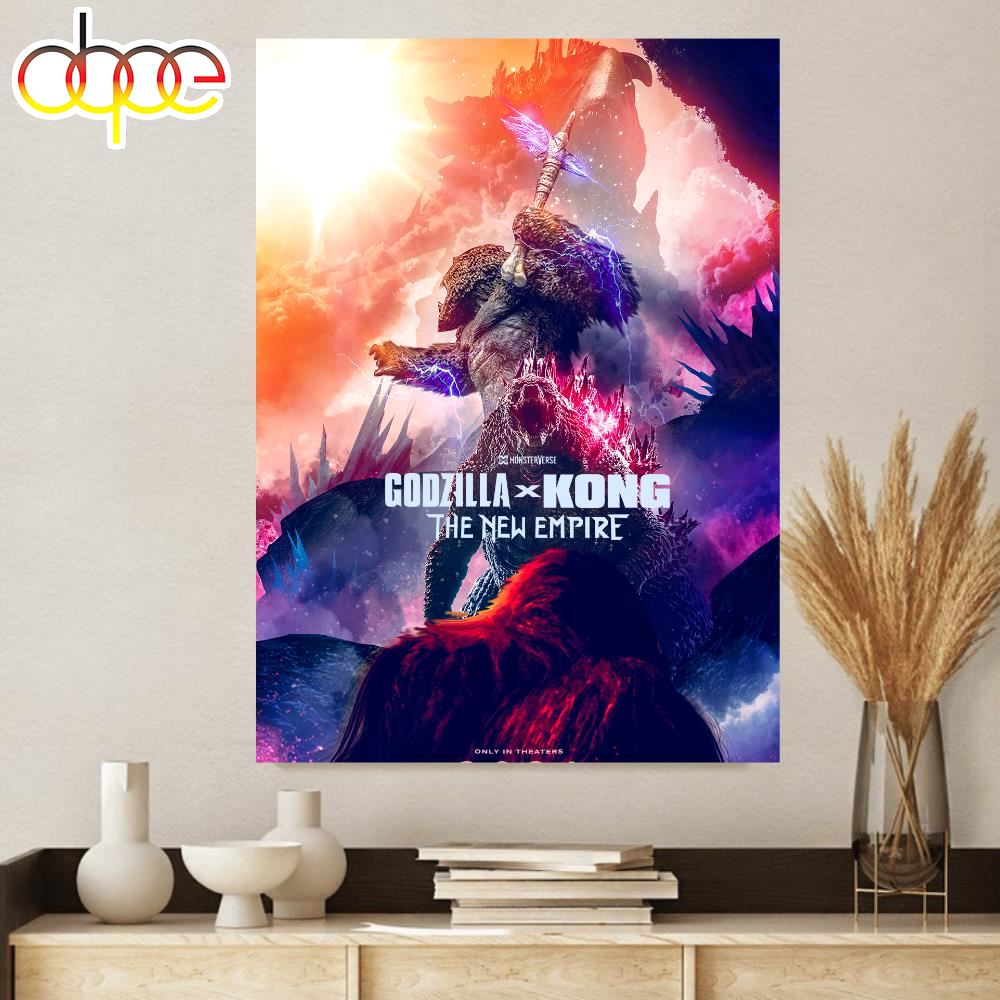 Godzilla X Kong The New Empire Poster 3 2024 Poster Canvas