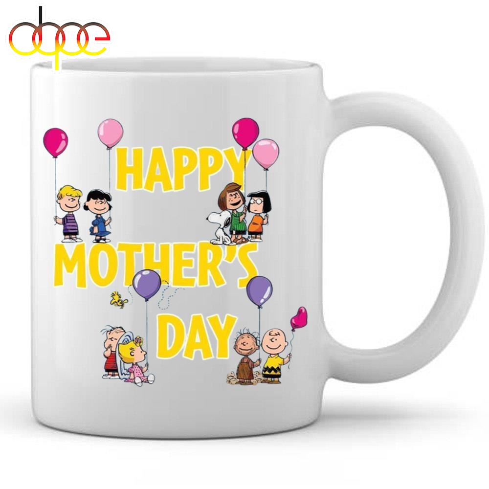 Happy Mothers Day Charlie Brown And Snoopy Mom Mug
