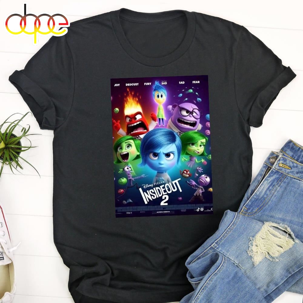 Inside Out 2 Disney Reveals New Poster 2024 Unisex T Shirt