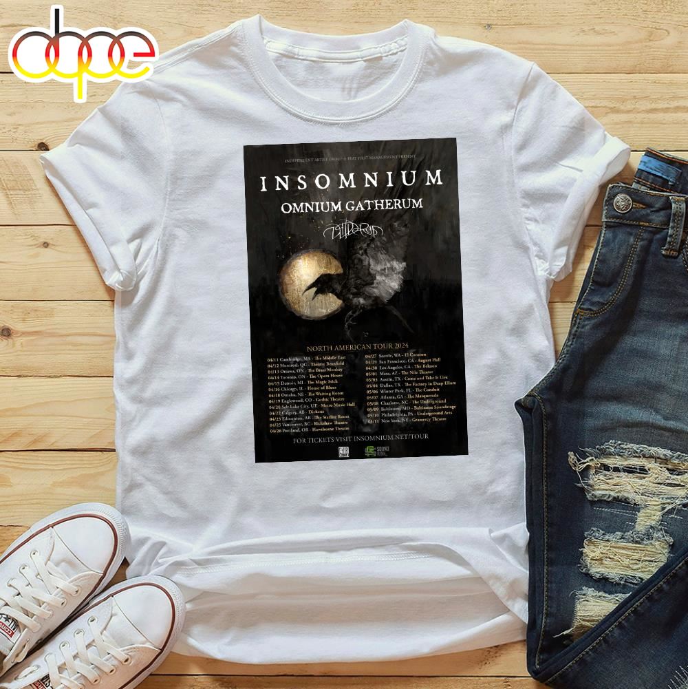 Insomnium Announce 2024 North American Tour T Shirt