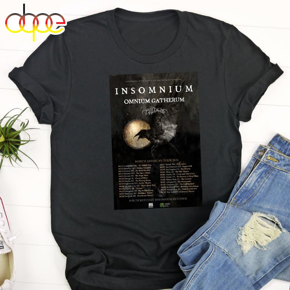 Insomnium Announce 2024 North American Tour Unisex Shirt