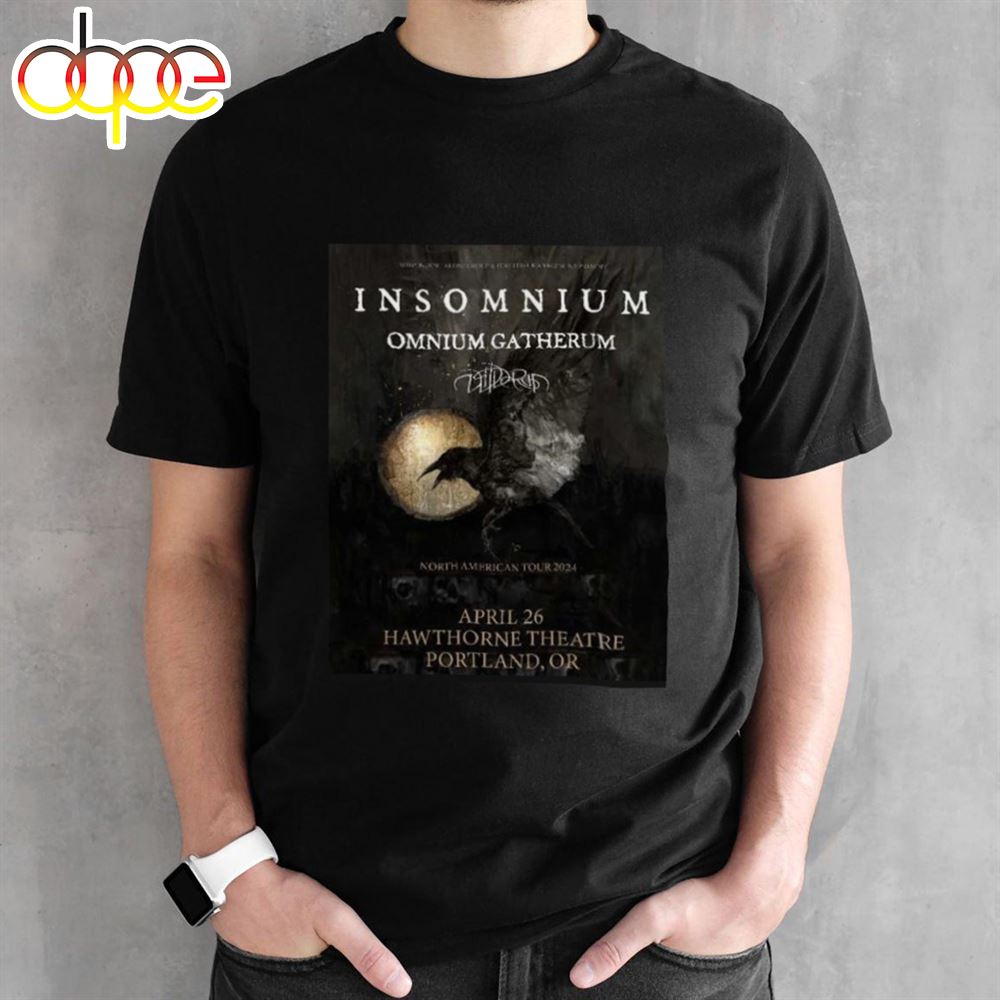 Insomnium Omnium Gatherum North American Tour 2024 T Shirt 1