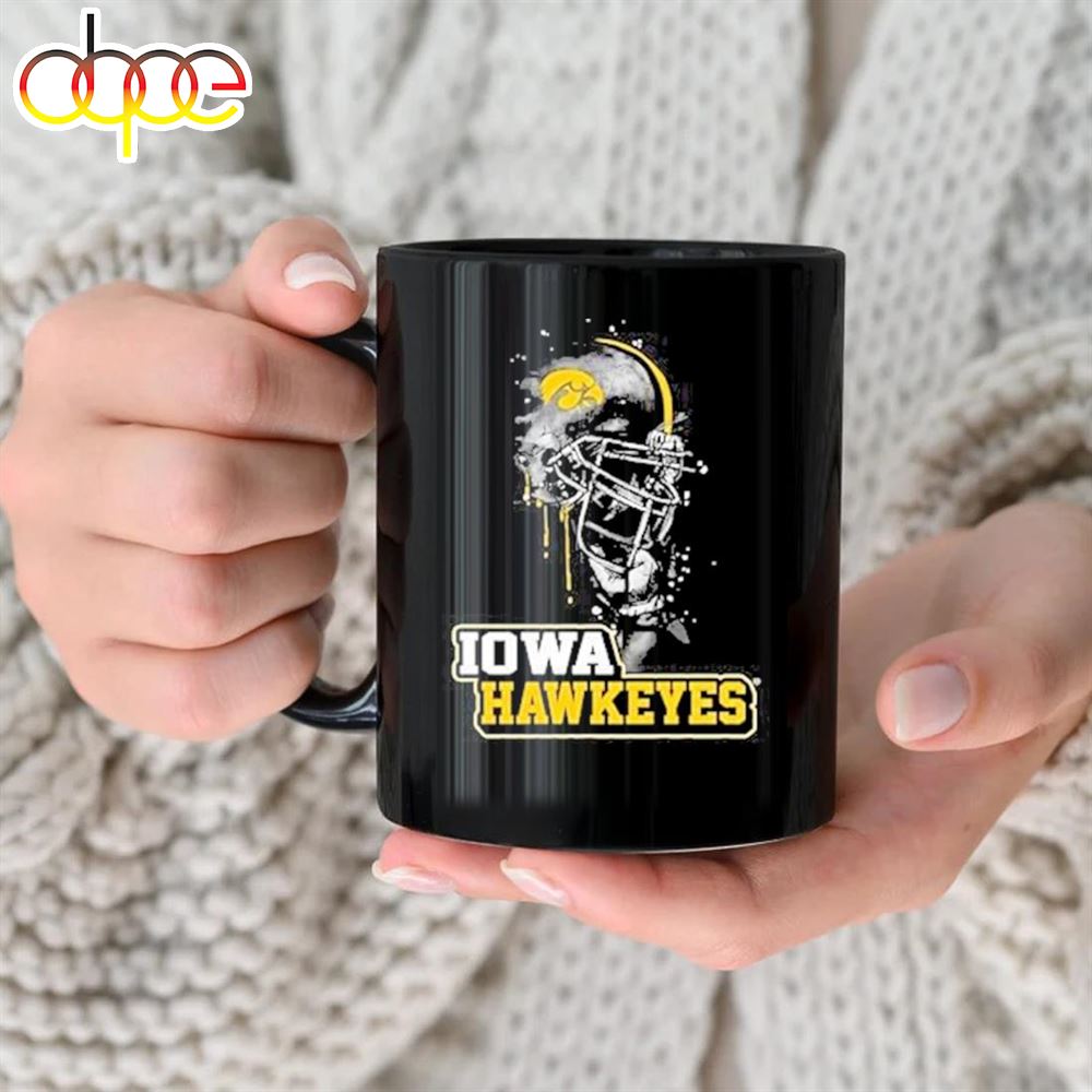 Iowa Hawkeyes Rising Helmet Mug
