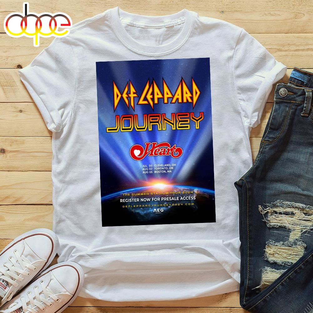 Journey And Def Leppard Announce The Summer Stadium Tour 2024 Unisex T Shirt