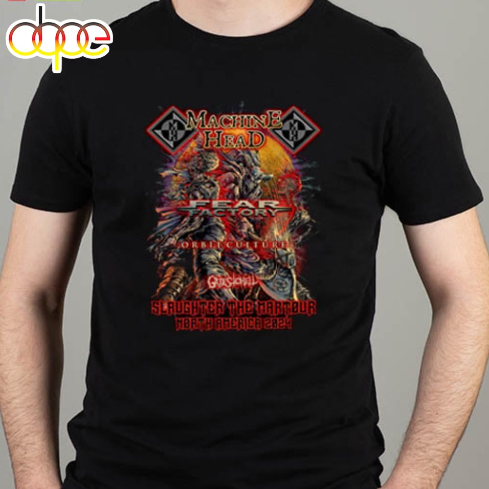 Machine Head Slaughter The Martour North America 2024 Tour Essentials T Shirt