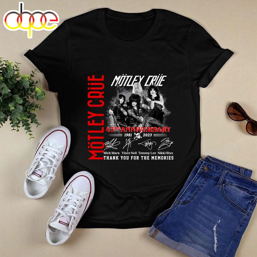 Motley Crue The World Tour 2024 TShirt