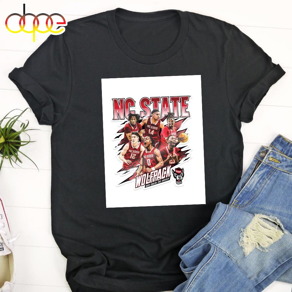NC State Wolfpack ACC 2024 Mens Basketball Tournament Champions T Shirt
