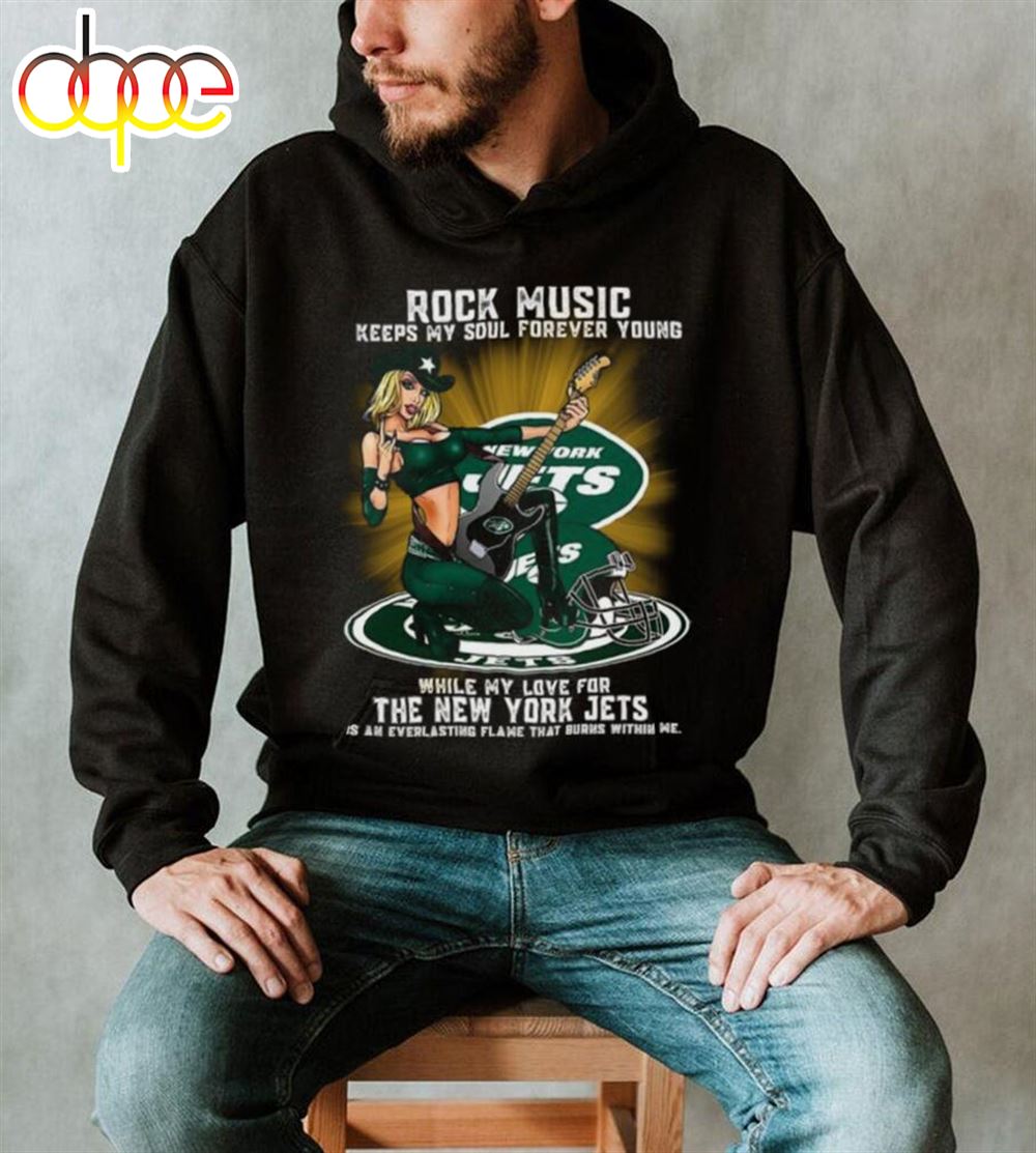 New York Jets Rock Music Keep My Soul Forever Young Shirt