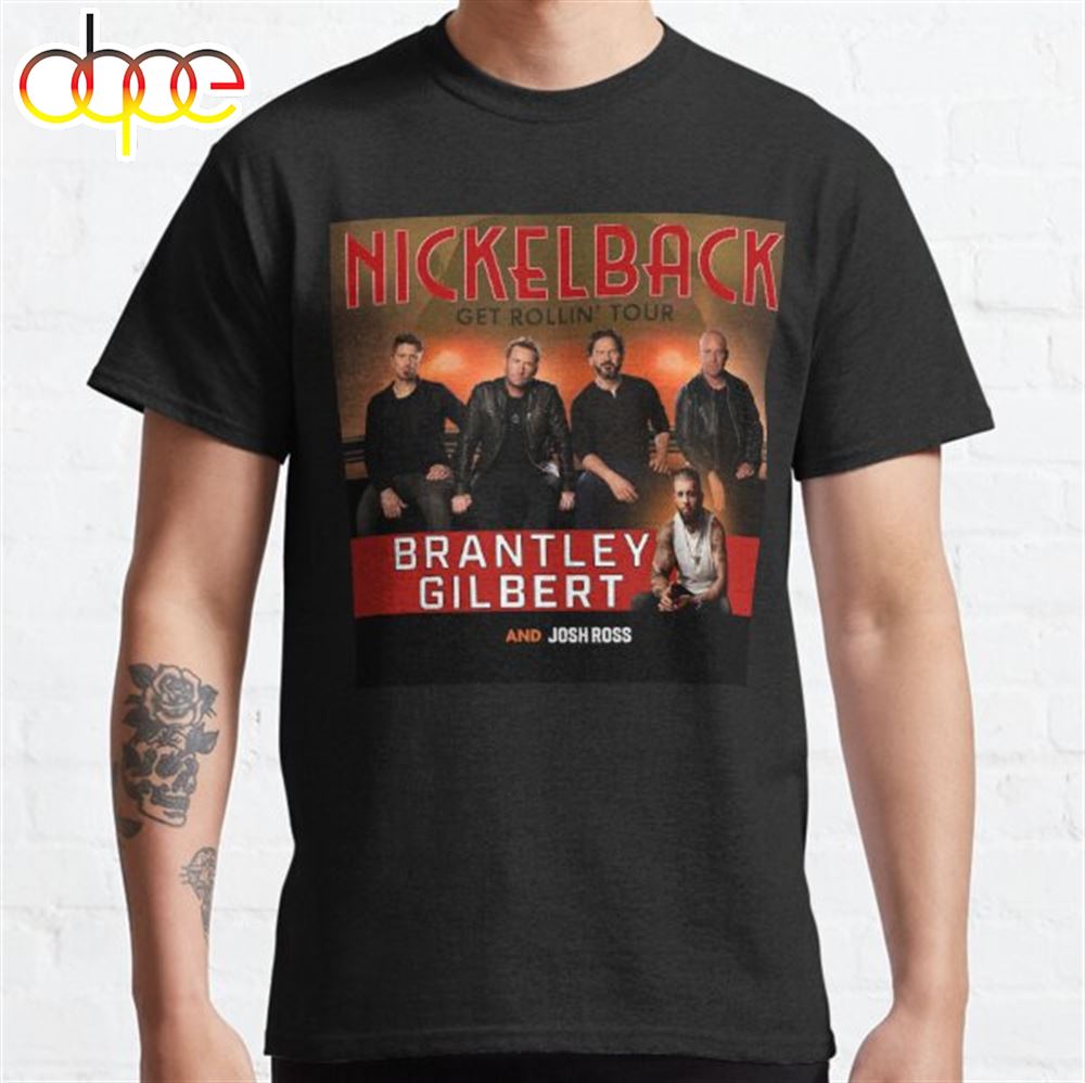 Nickelback And Brantley Gilbert Get Rollin Tour Shirt