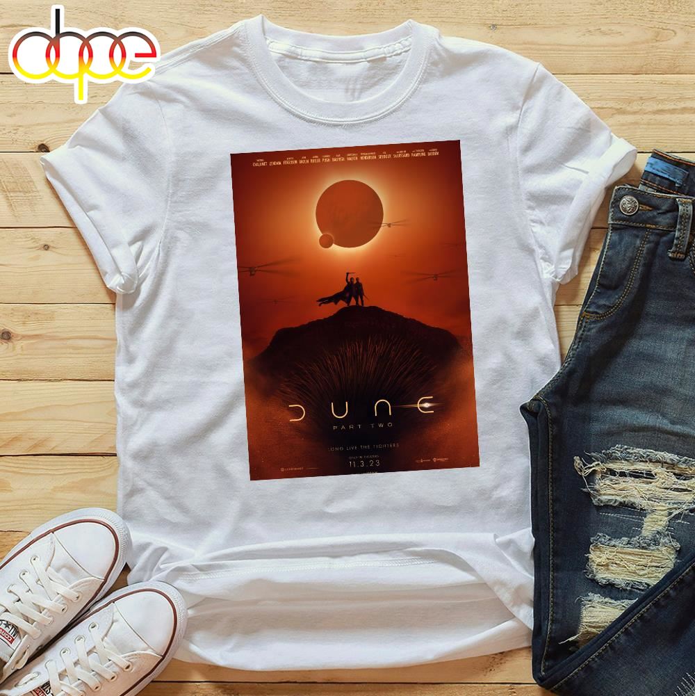 Official Poster Dune Part 2 In Theaters On March 1 2024 Art Decor T Shirt