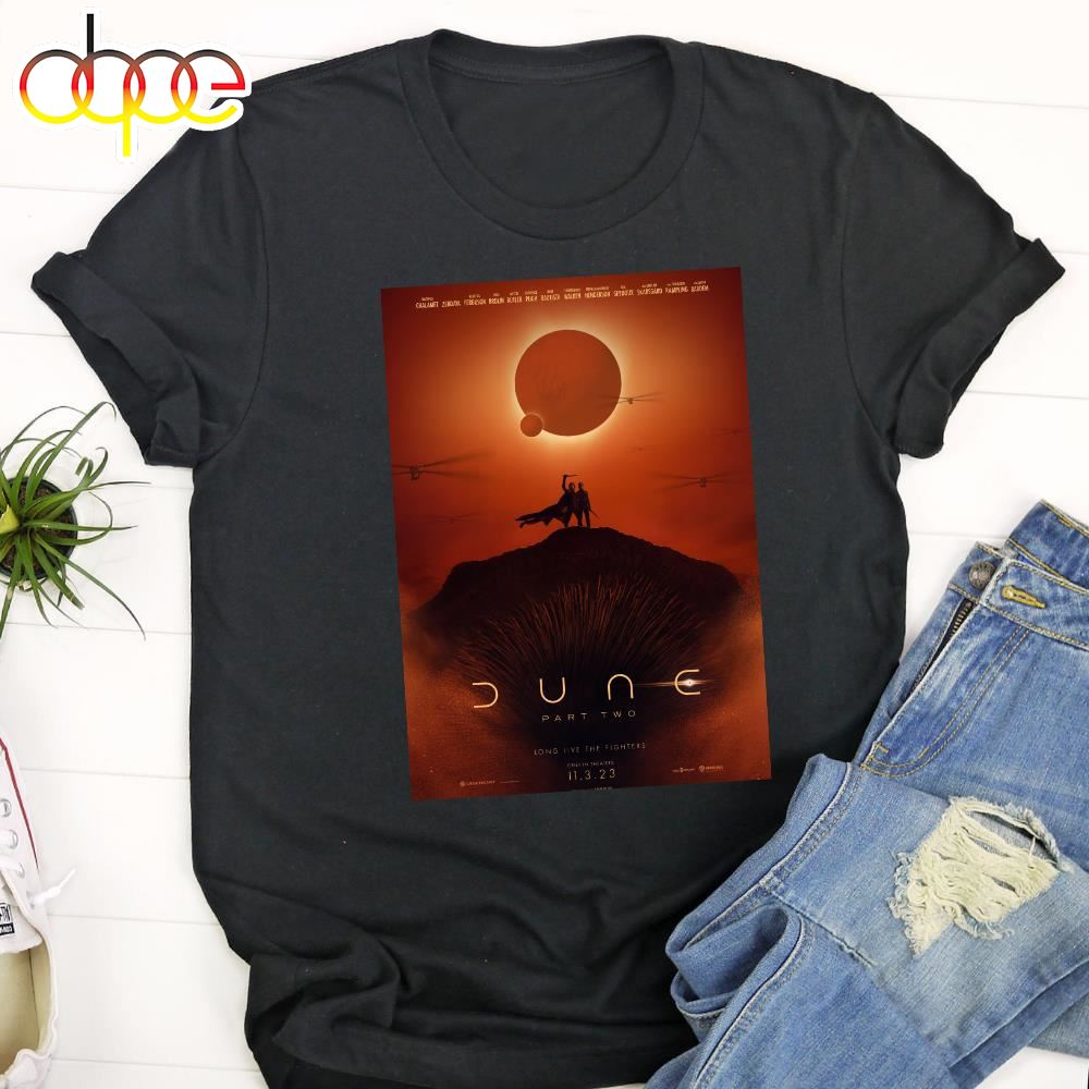 Official Poster Dune Part 2 In Theaters On March 1 2024 Art Decor Unisex T Shirt