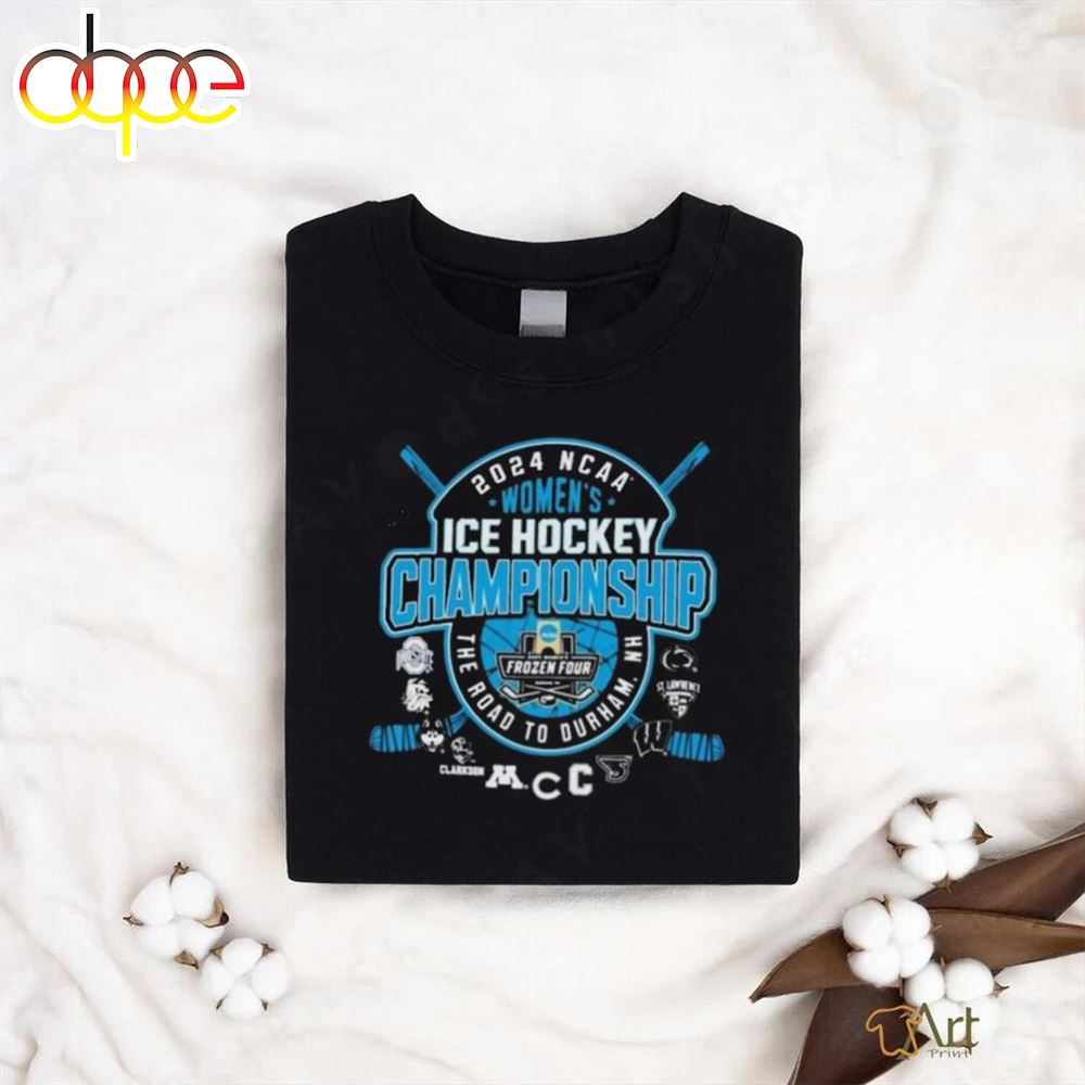Official The Road To Durham NH 2024 NCAA Womens Ice Hockey Championship Shirt