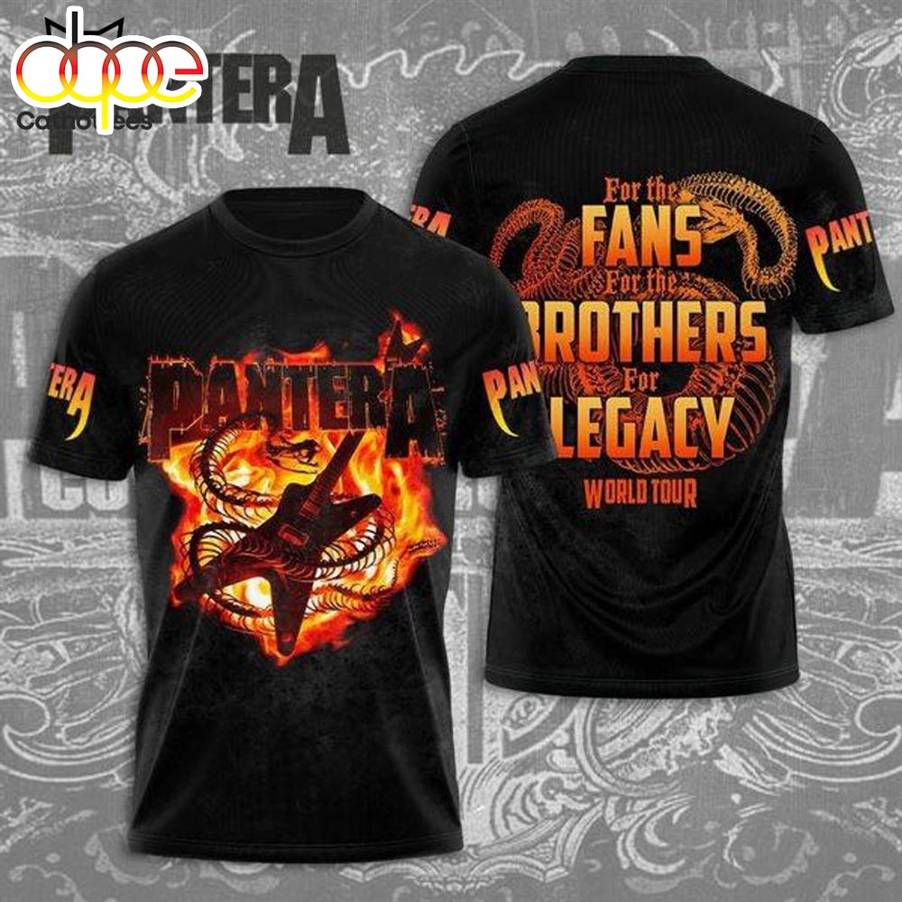 Pantera For The Fans For The Brothers For Legacy World Tour 3D T Shirt