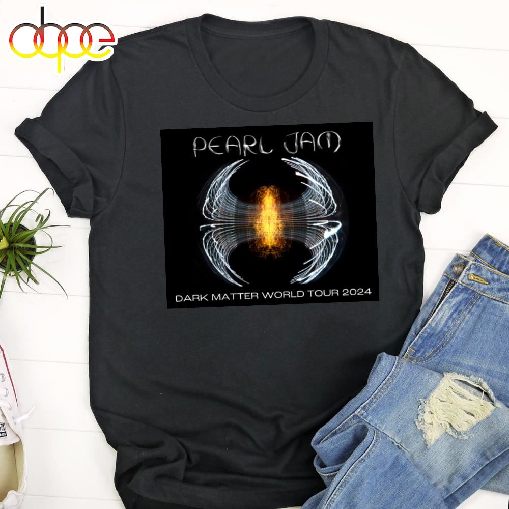 Pearl Jam Dark Matter World Tour 2024 Black T Shirt