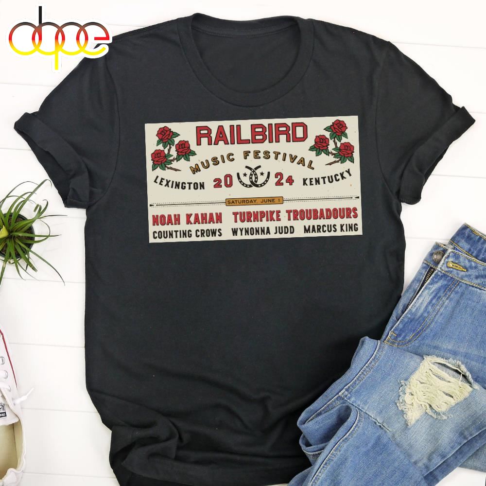 Railbird 2024 Lineup Released Black T Shirt
