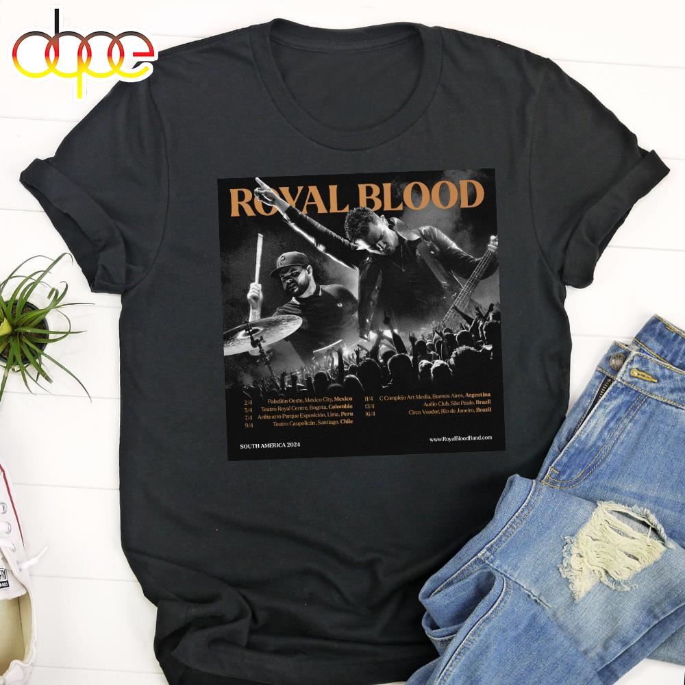 Royal Blood South America 2024 Fan Gifts Music T Shirt
