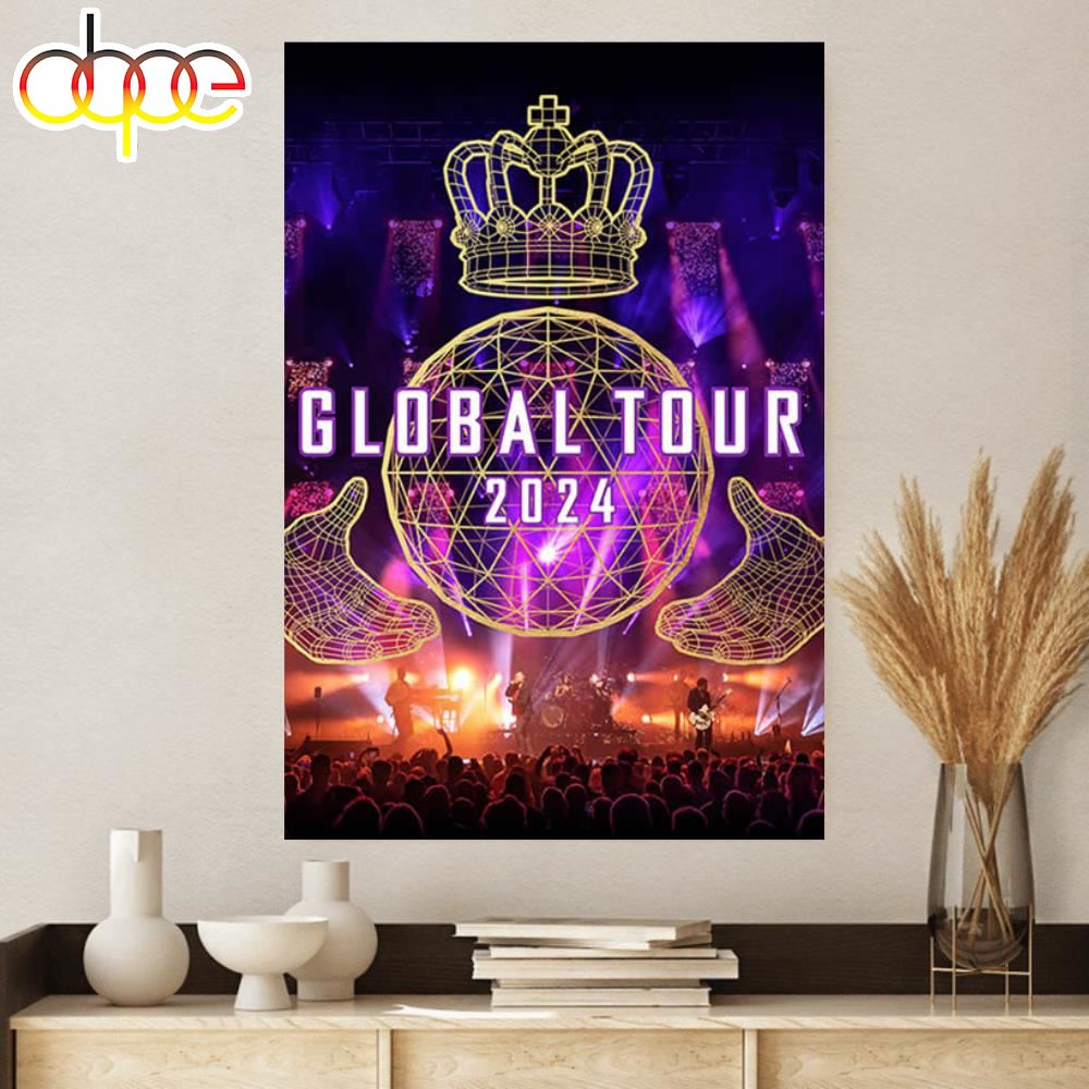 Simple Minds Global Tour 2024 Merch Canvas Poster