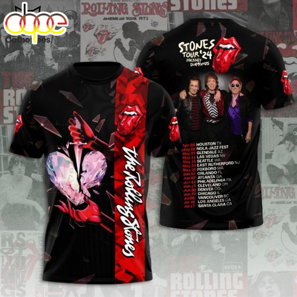 Stones Tour 2024 The Rolling Stones 3D T Shirt