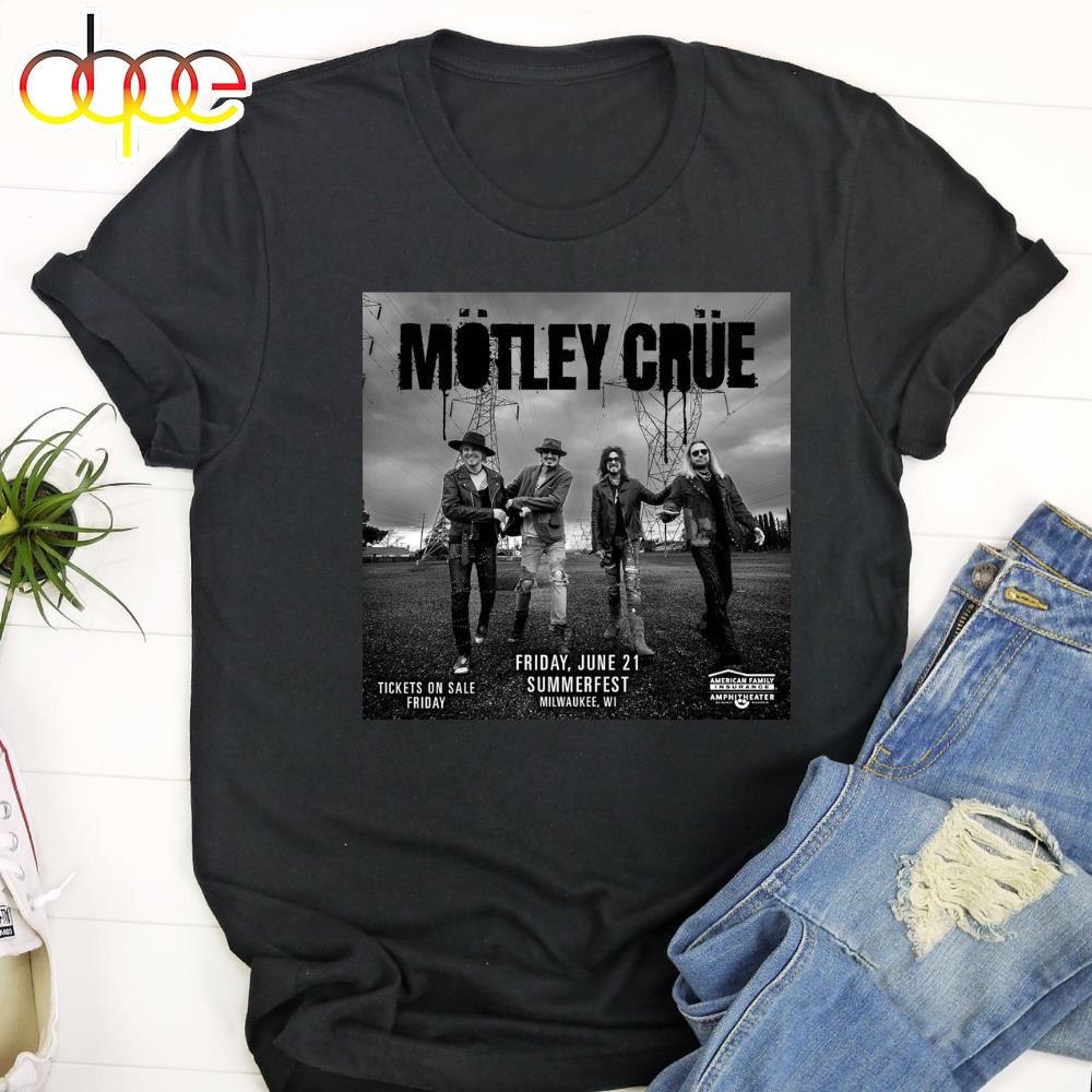 Summerfest Announces Motley Crue Unisex T Shirt