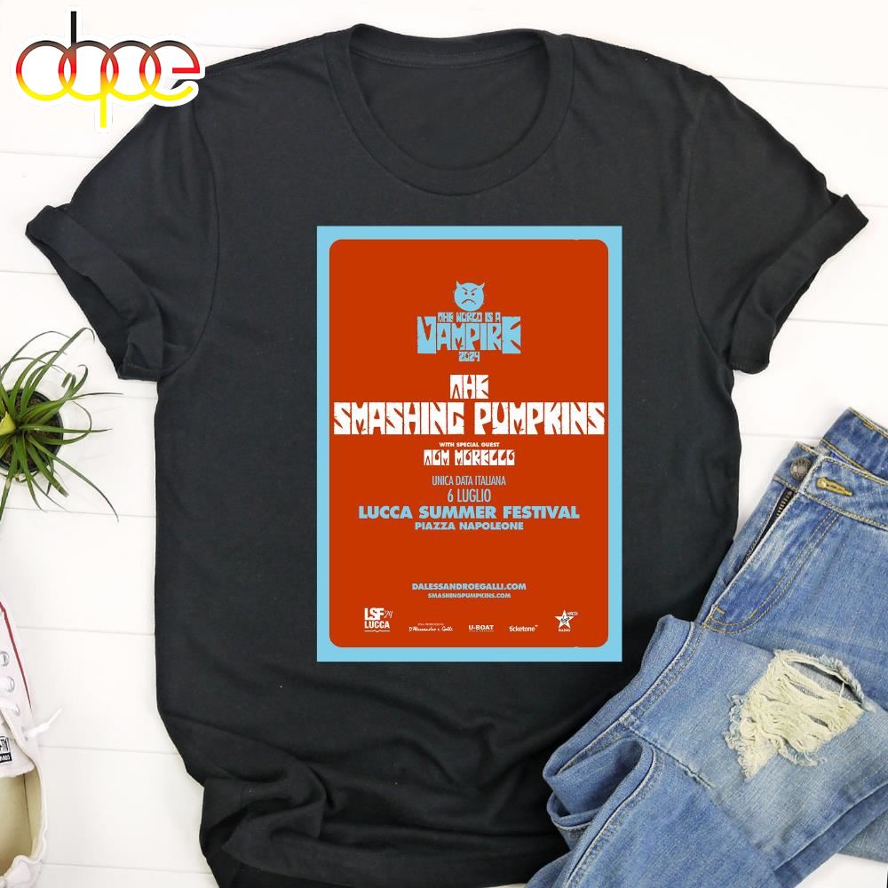 The Smashing Pumpkins The World Is A Vampire Tour 2024 T Shirt