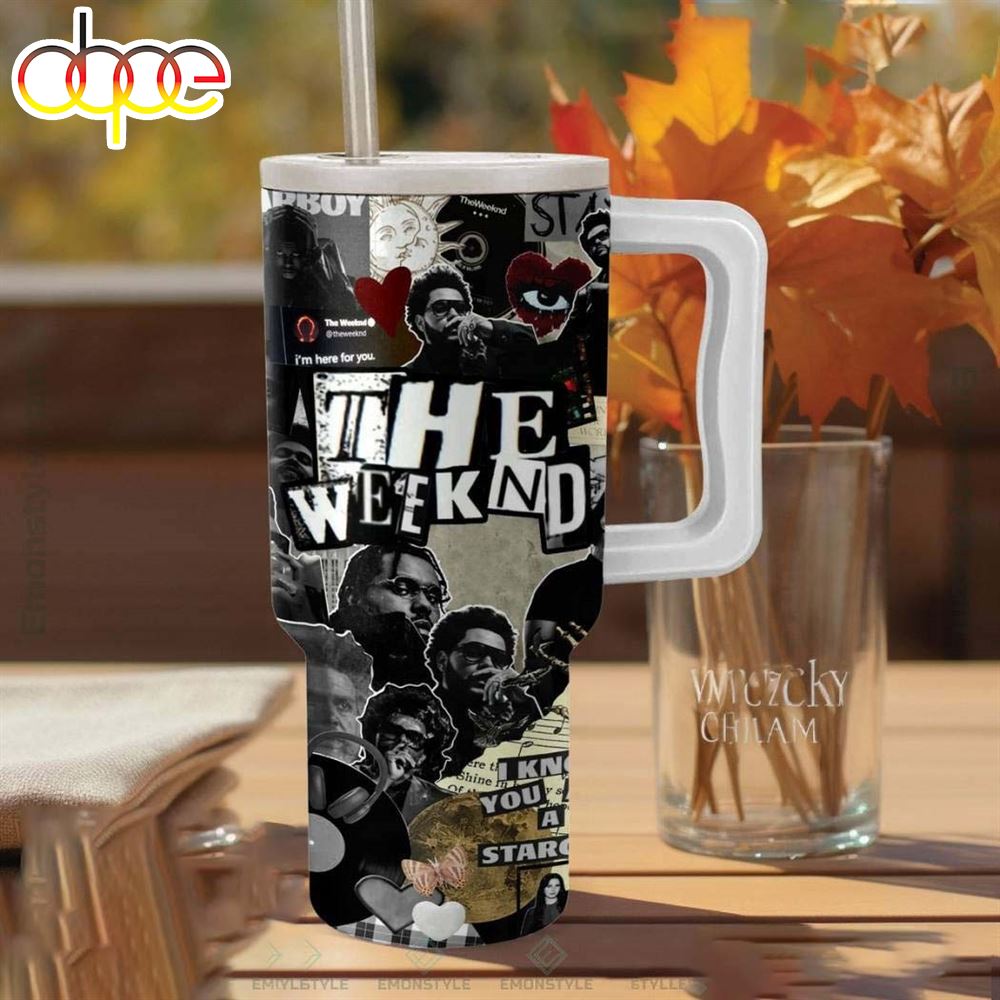 The Weeknd Music Tumbler With Handle Tmbler 40 OZ