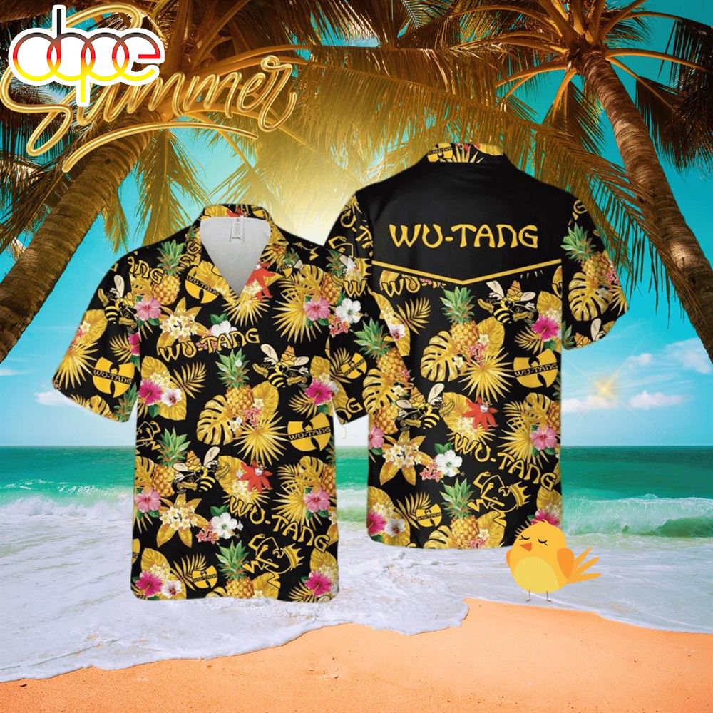 Wu Tang Clan Floral Pattern Summer Party Wu Tang Clan Hawaiian Shirt