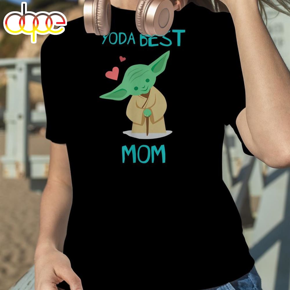 Yoda Best Mom Hearts Mothers Day T Shirt