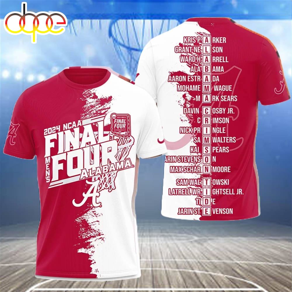 2024 NCAA Mens Final Four Alabama Shirt 3
