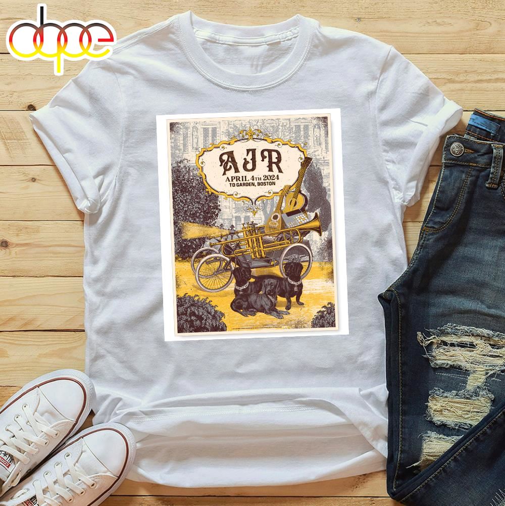 Ajr April 4 2024 At The Td Garden In Boston Ma Unisex T Shirt