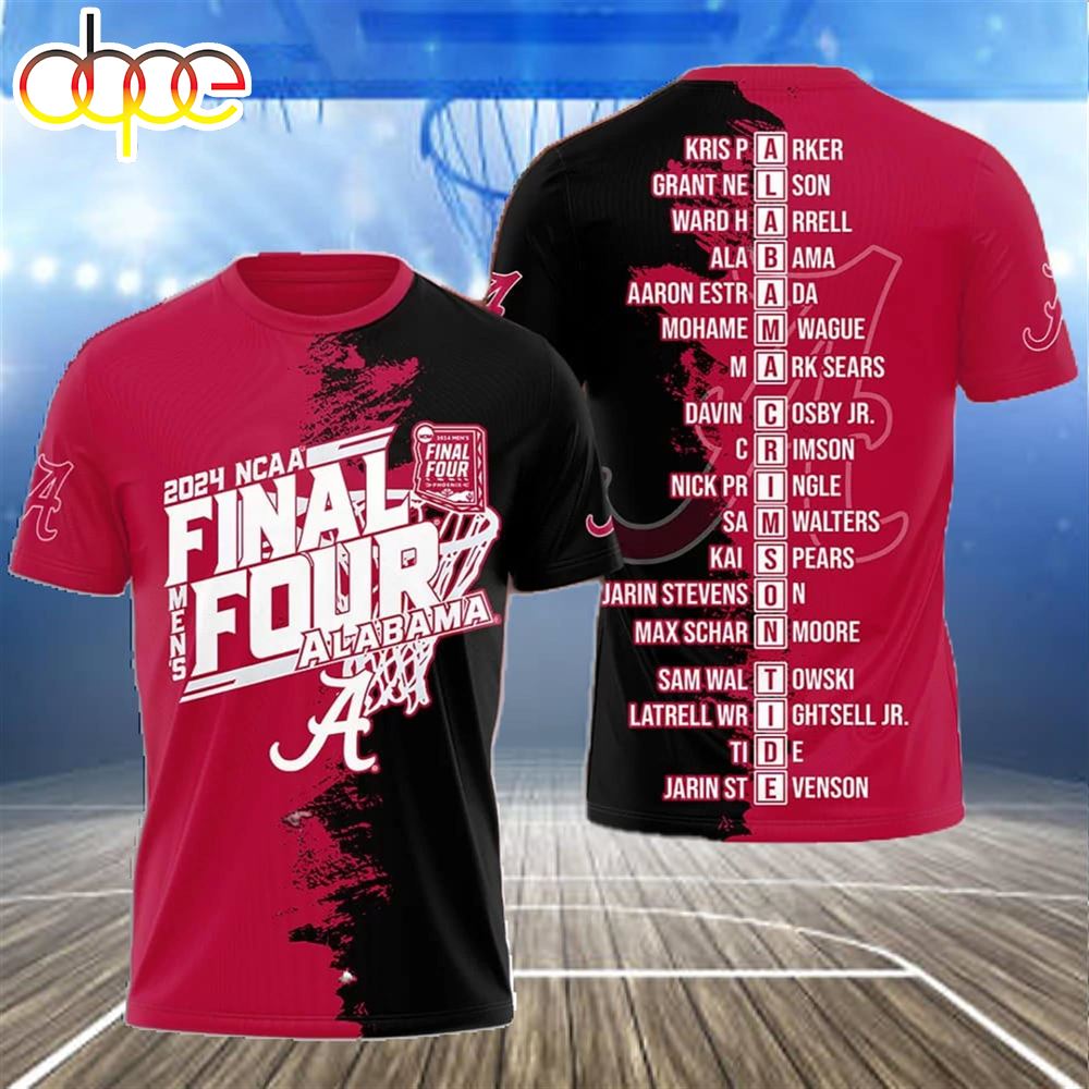 Alabama 2024 NCAA Final Four Shirt 3